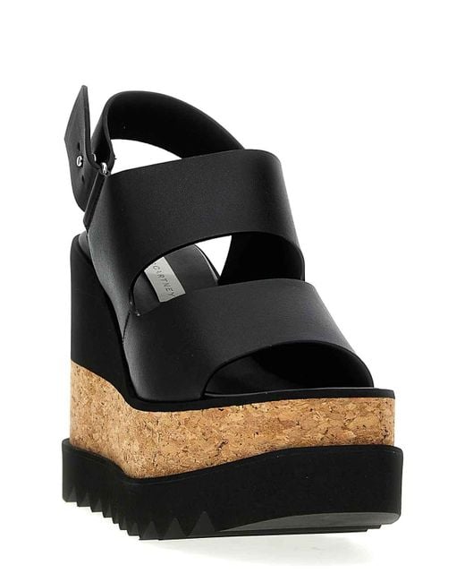 Stella McCartney Black Sneak-Elyse Sandals