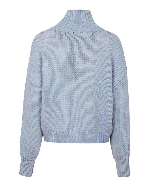 Roberto Collina Blue Turtleneck