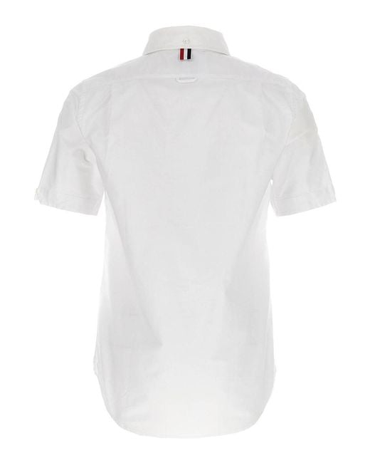 Thom Browne White 'Button Down' Shirt for men
