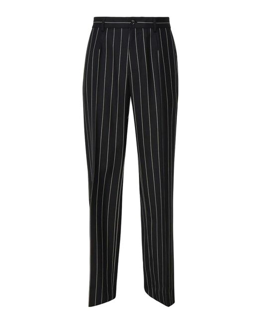 Dolce & Gabbana Black Tailored Pants for men