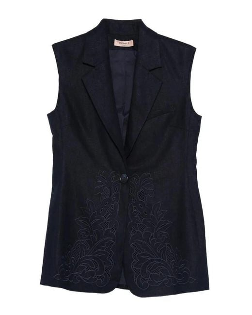 Twinset Blue Gilet