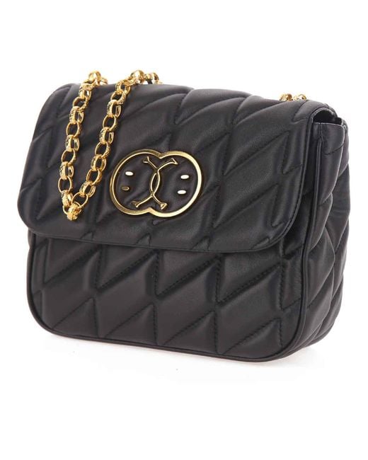 Moschino Black Quilted Round Bag