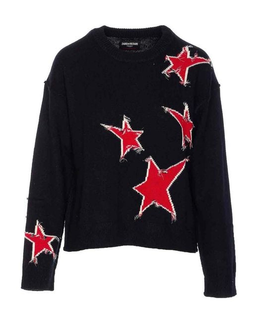 Zadig & Voltaire Blue Markuz Ws Stars Sweater