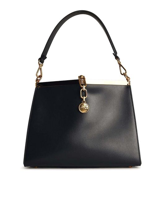Etro Black Vela Medium Bag