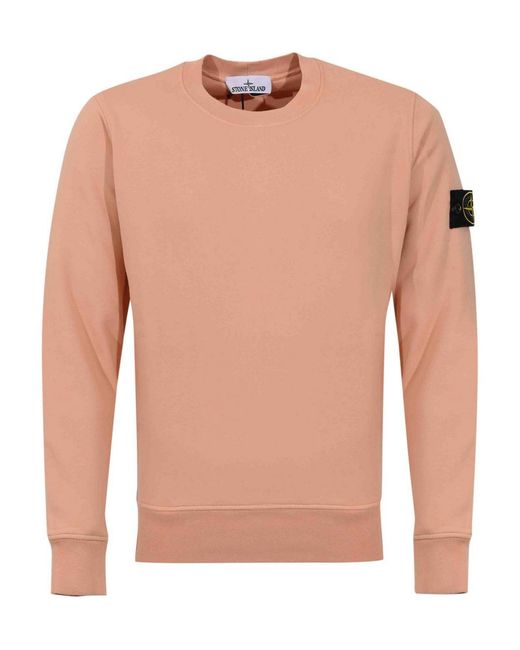 Stone Island Pink Sweatshirt for men
