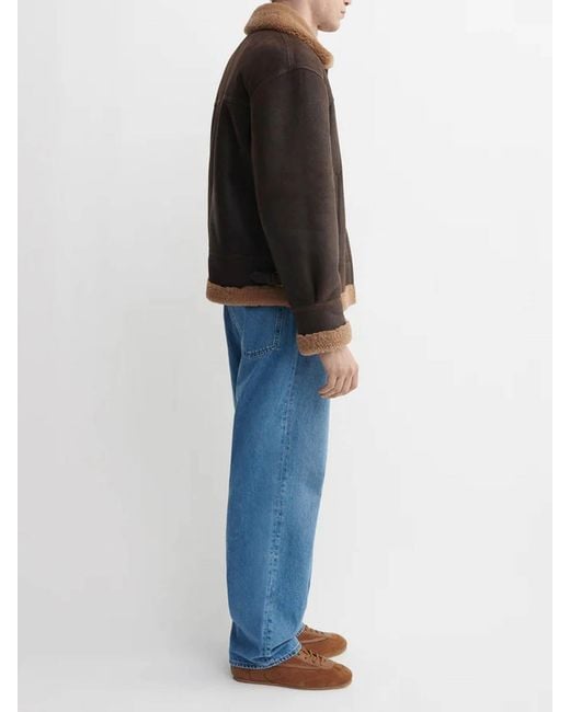 Arma Brown Sano Shearling Vintage Jacket for men