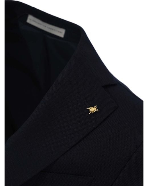 Corneliani Blue Single-Breasted Jacket for men