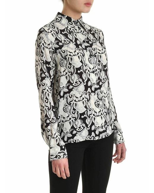 See By Chloé Gray Viscose And Silk Shirt