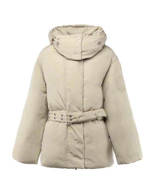 Acne Natural Hooded Puffer Jacket