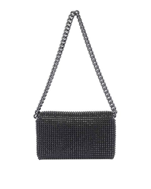 Marc Jacobs Black The Rhinestone J Marc Mini Shoulder Bag