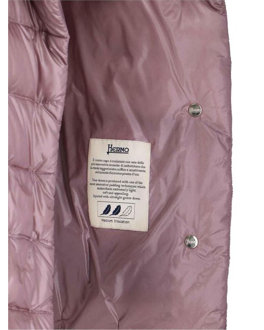 Herno Purple Down Filled Comforter