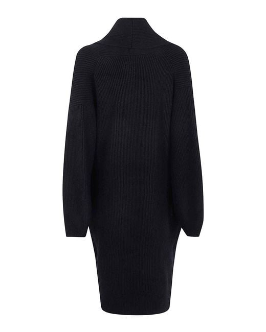 Totême Blue Long Shawl Lapel Cardigan