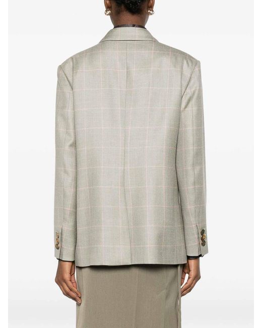 Blazé Milano White And Wool With Check Pattern