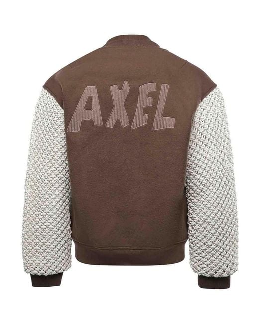 Axel Arigato Brown Titan Varsity Jacket for men