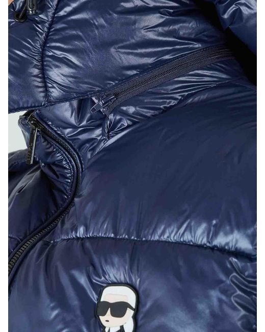 Karl Lagerfeld Blue Karl Lightweight Sleeveless Down Jacket for men