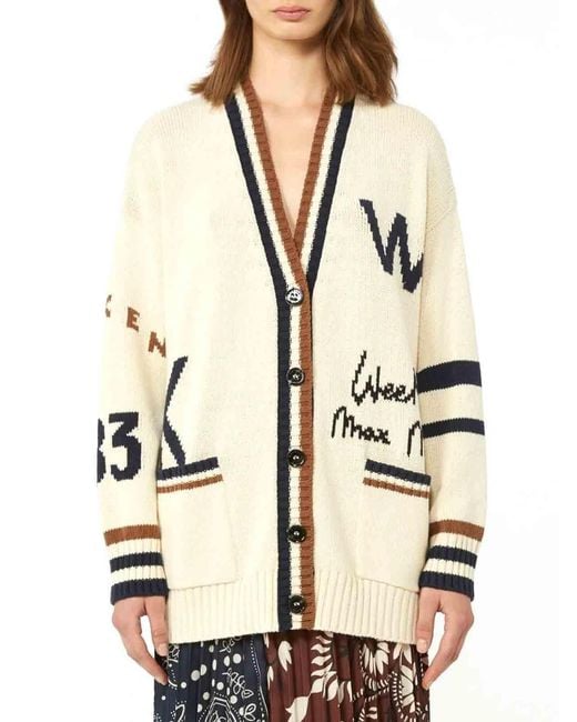 Weekend by Maxmara Natural Oversized Cardigan