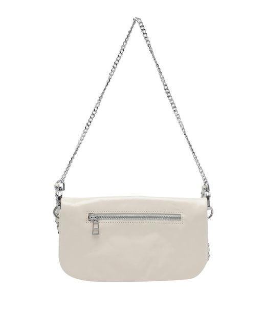 Zadig & Voltaire White Mini Rock Tattoo Crossbody Bag