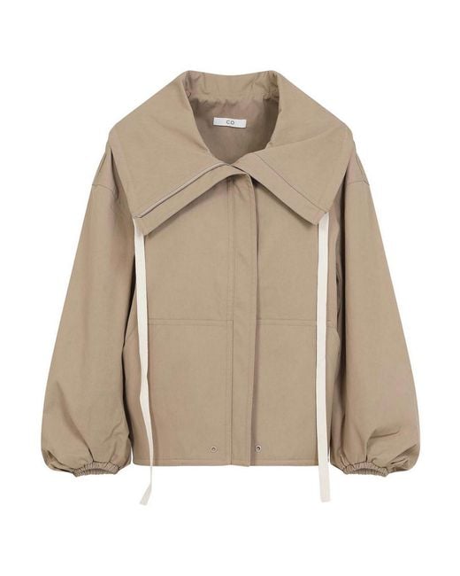 Co. Natural Rolled Llar Jacket