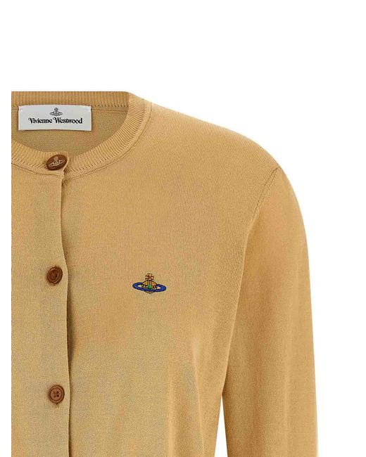 Vivienne Westwood Natural Bea Cropped Cardigan