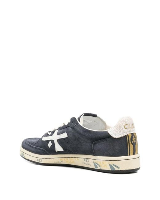 Premiata White Sneakers Bskt Clay 7708 for men