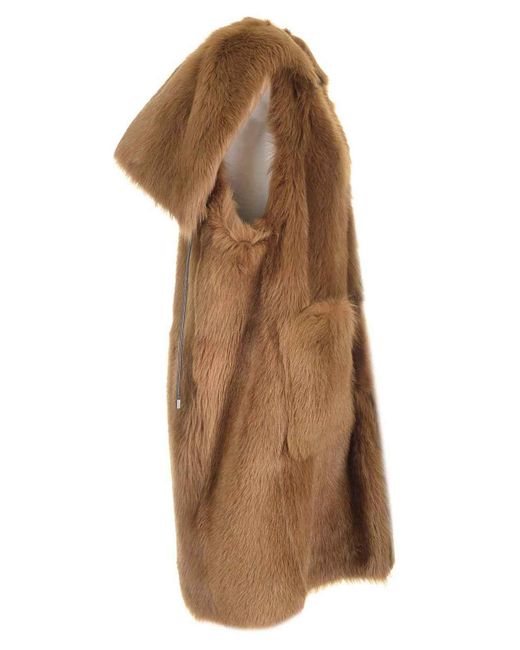 Max Mara Brown Oversized Vest