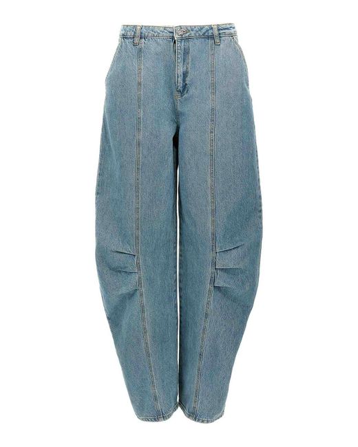ROTATE BIRGER CHRISTENSEN Blue Sculptured Jeans
