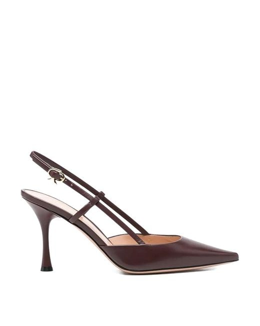 Gianvito Rossi Brown Ascent Calf Leather T 085 Pump