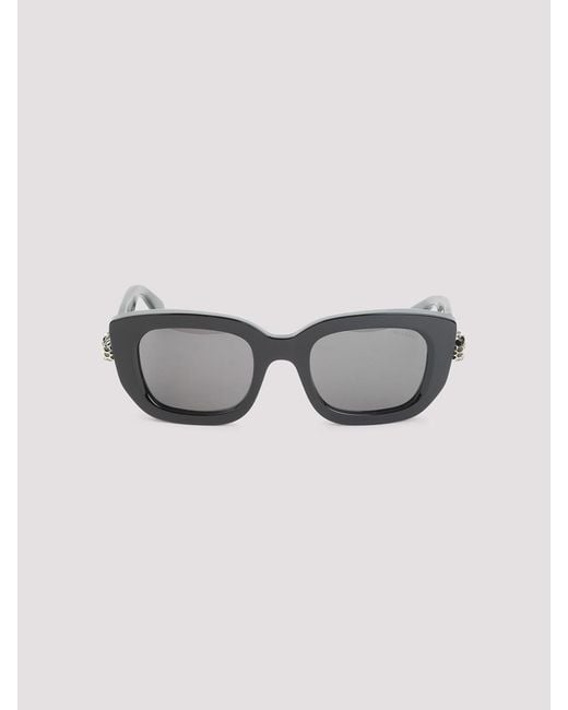 BVLGARI Gray Serpenti Forever Rectangular Sunglasses