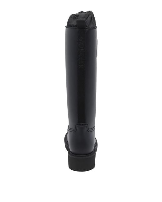 Moncler Black Kickstream High Rain Boots