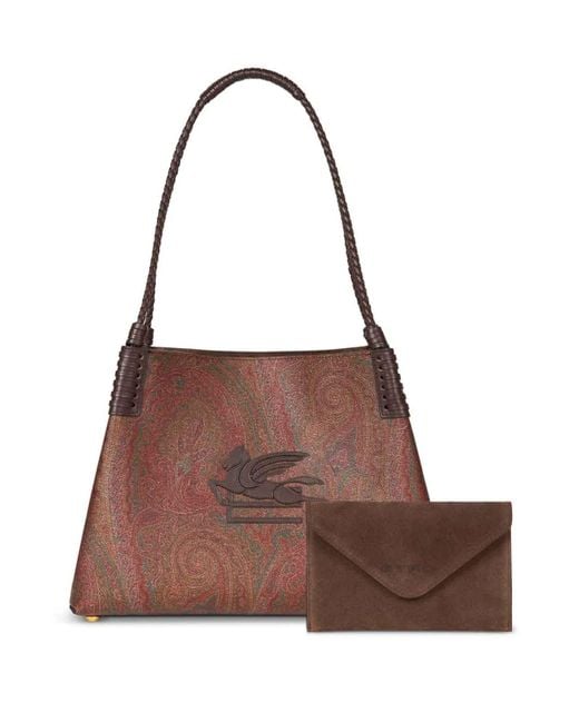 Borsa Libra Paisley di Etro in Brown