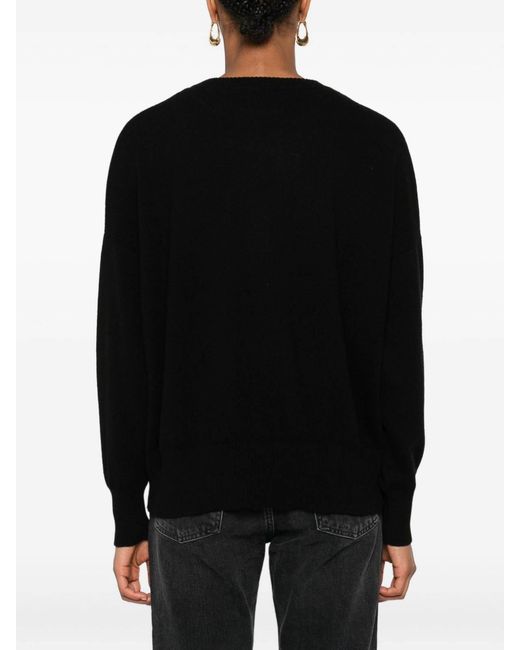 Be You Black Cashmere Crewneck Sweater