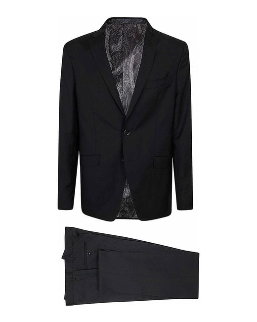 Etro Black Suit Roma for men