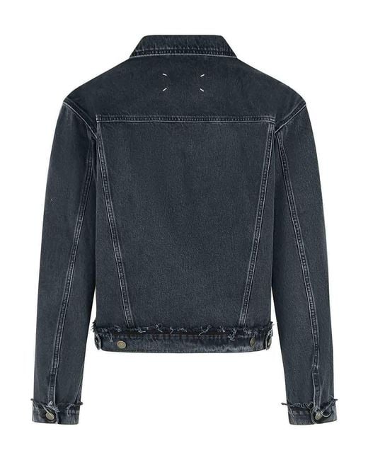 Maison Margiela Blue Cotton Jacket for men