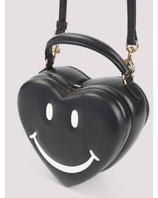 Moschino White Smile Shoulder Bag