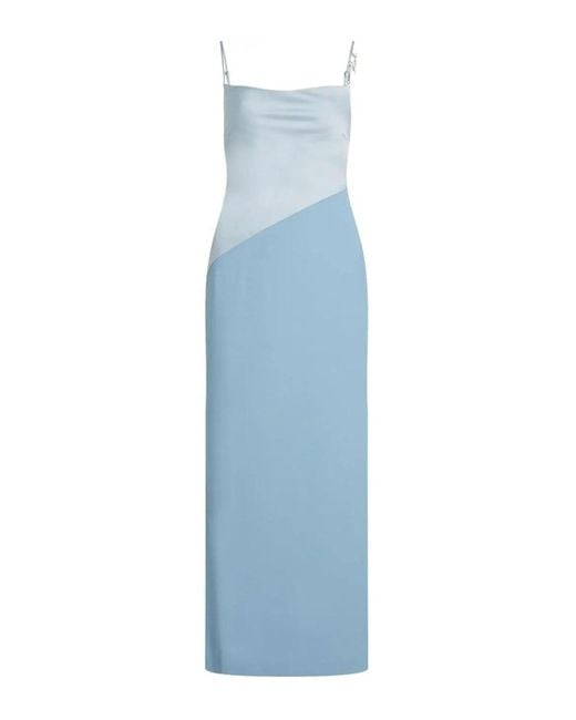 Karl Lagerfeld Blue Karl Charm Satin Dress