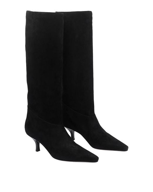 Paris Texas Black Rose Boots