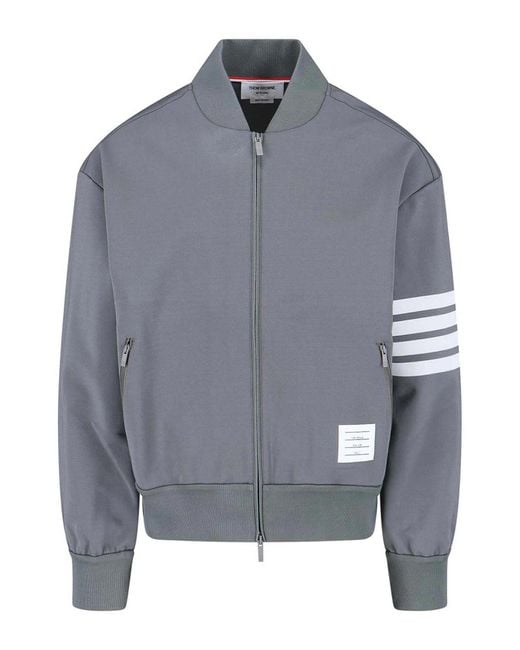 Thom Browne Gray Bomber Jacket for men
