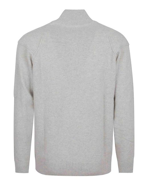 Company Men's Gray Half-Zip Sweater