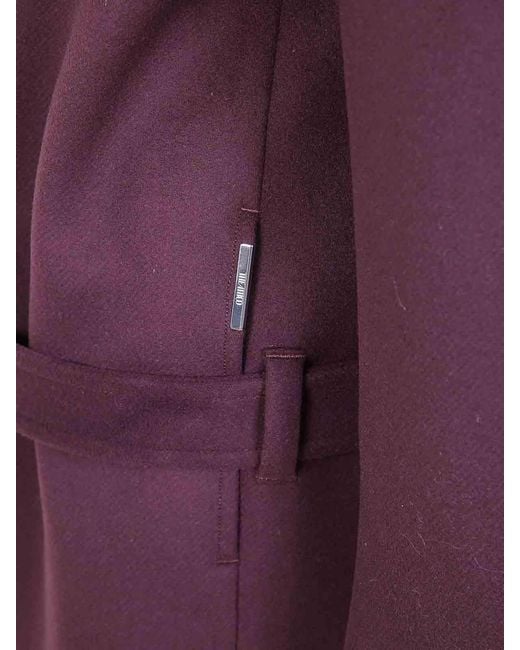 The Attico Purple Long Coat
