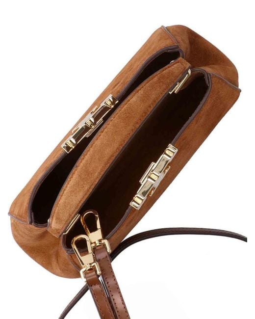 Tory Burch Brown Mini Eleanor Bag