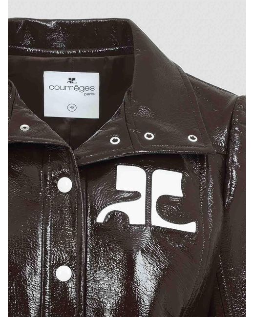 Courreges Black Courrges Vinyl Jacket