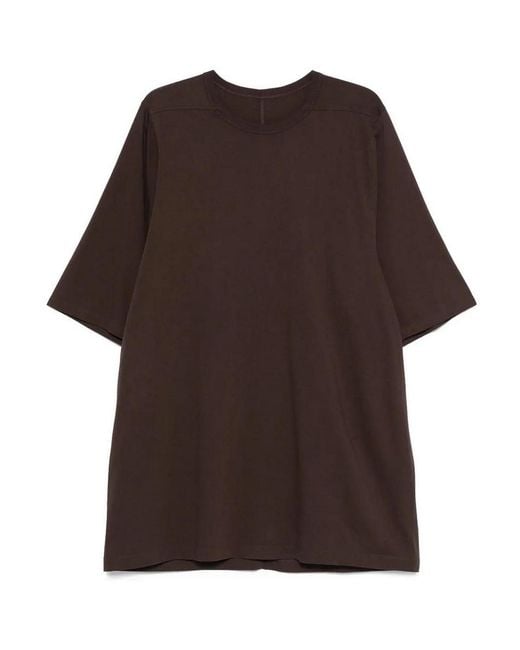 Rick Owens Brown Round-Neck Short-Sleeve T-Shirt for men