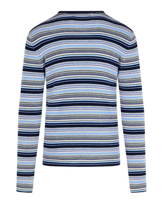 $925 ファッション ☆ERL mohair gray Blue Knit