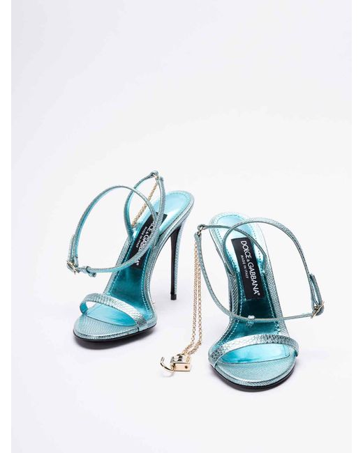Dolce & Gabbana Blue Karung Sandals