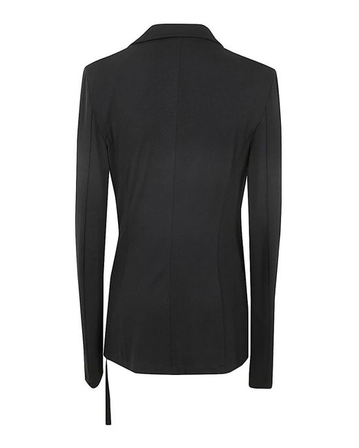 Ann Demeulemeester Black Asymmetric Deconstructed Jacket