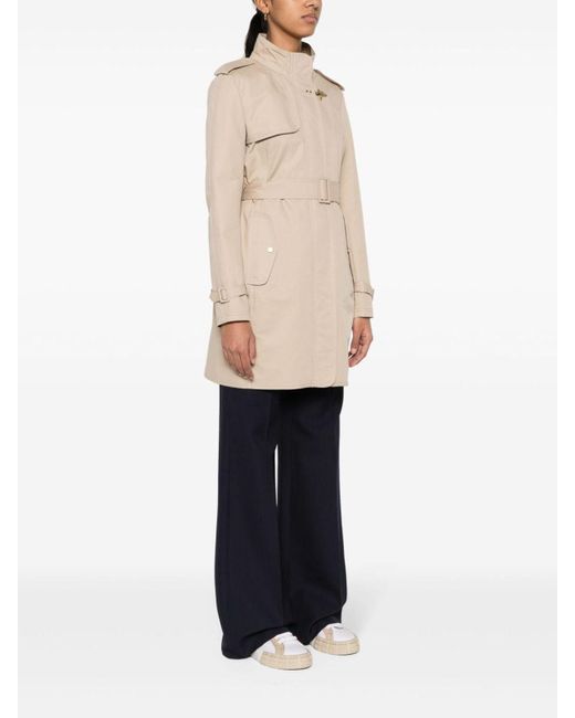 Fay Natural Virginia Cotton Twill Trench Coat