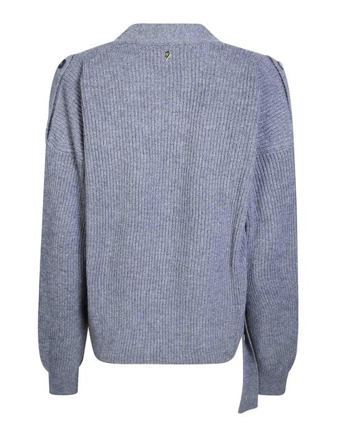 Dondup Blue Regular Fit Cardigan