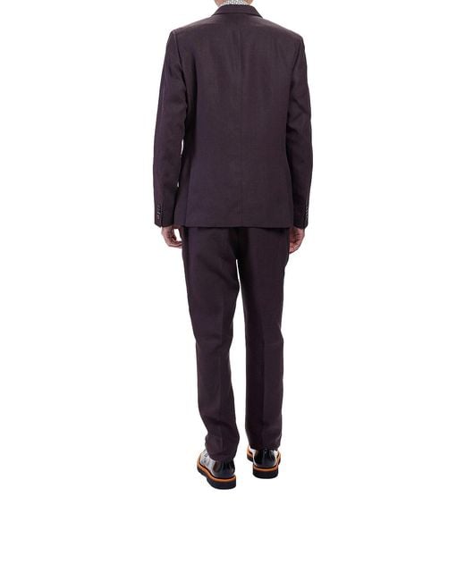 Paul Smith Blue Soho Linen Suit for men