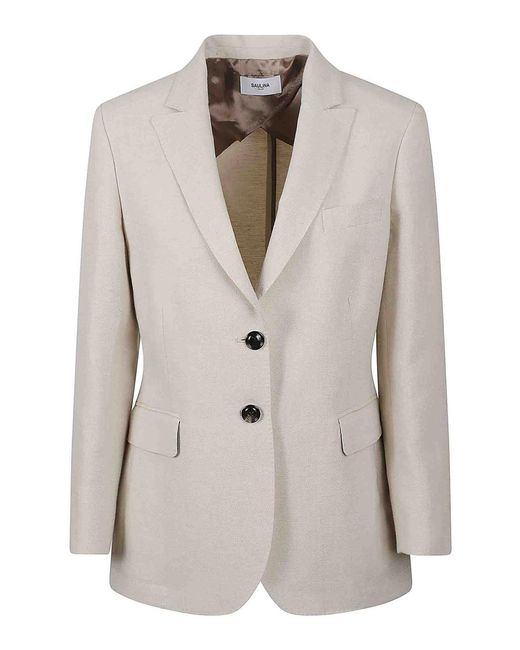 SAULINA Natural Linen Jacket