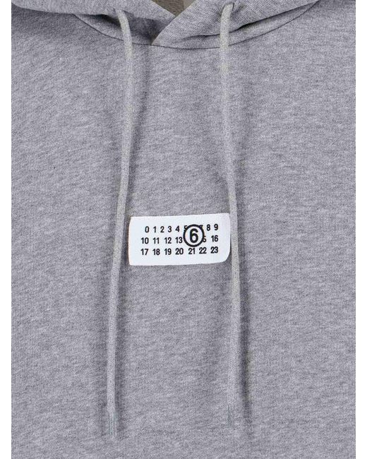 MM6 by Maison Margiela Gray Hoodie for men